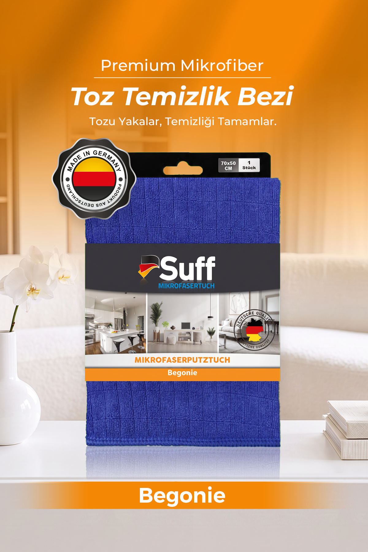 Suff Begonie Toz Temizlik Bezi     70x50 