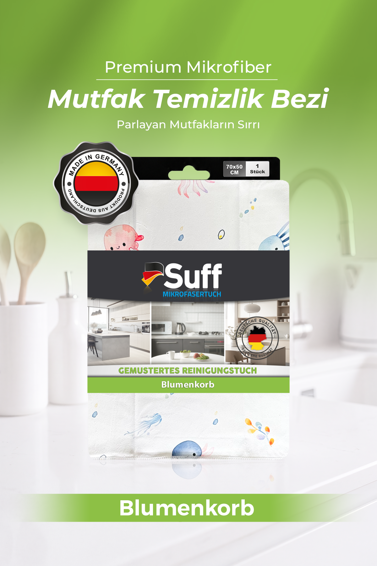 Suff Blumenkorb Mutfak Bezi  70x50 
