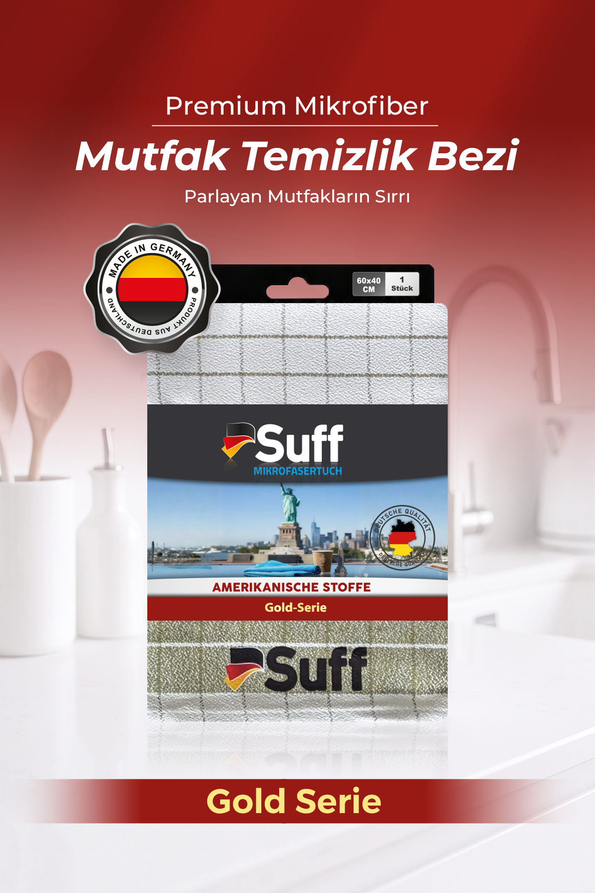 Suff Gold Mikrofiber Mutfak Bezi 60x40 cm