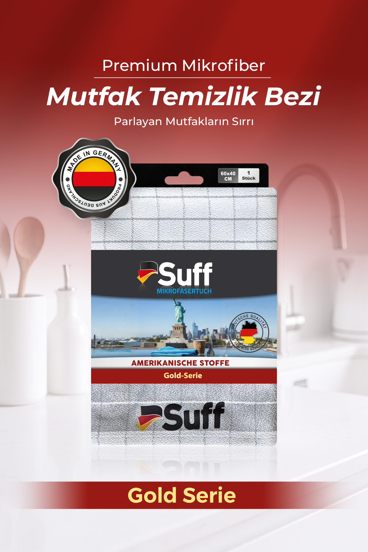 Suff Gold Mikrofiber Mutfak Bezi 60x40 cm