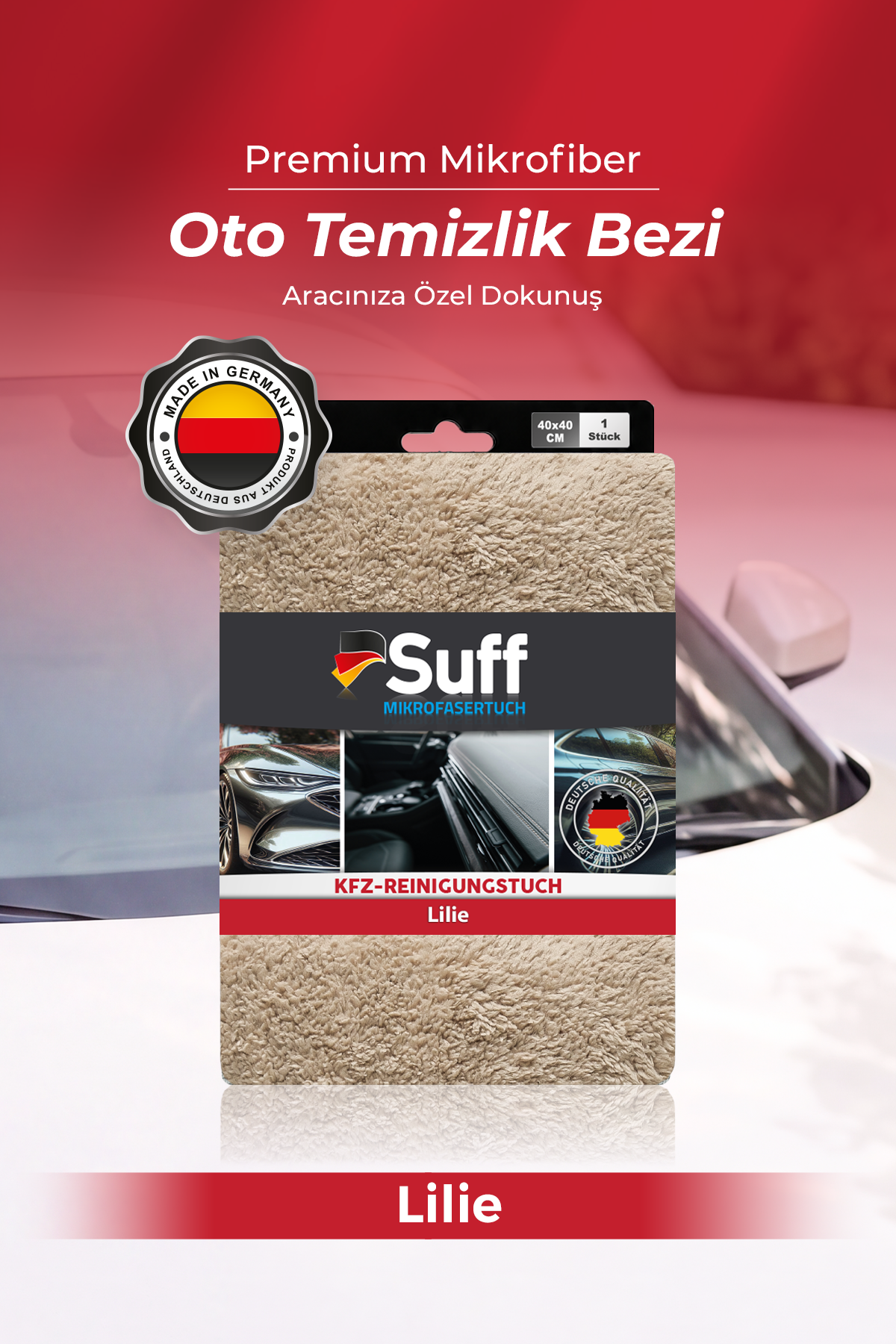Suff Lilie Oto Temizlik Bezi 40x40 