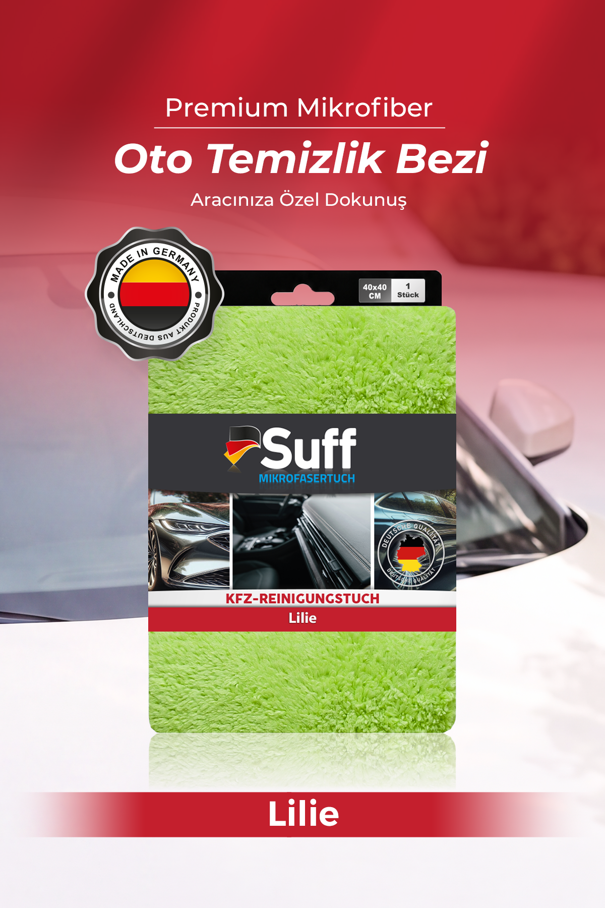 Suff Lilie Oto Temizlik Bezi 40x40 