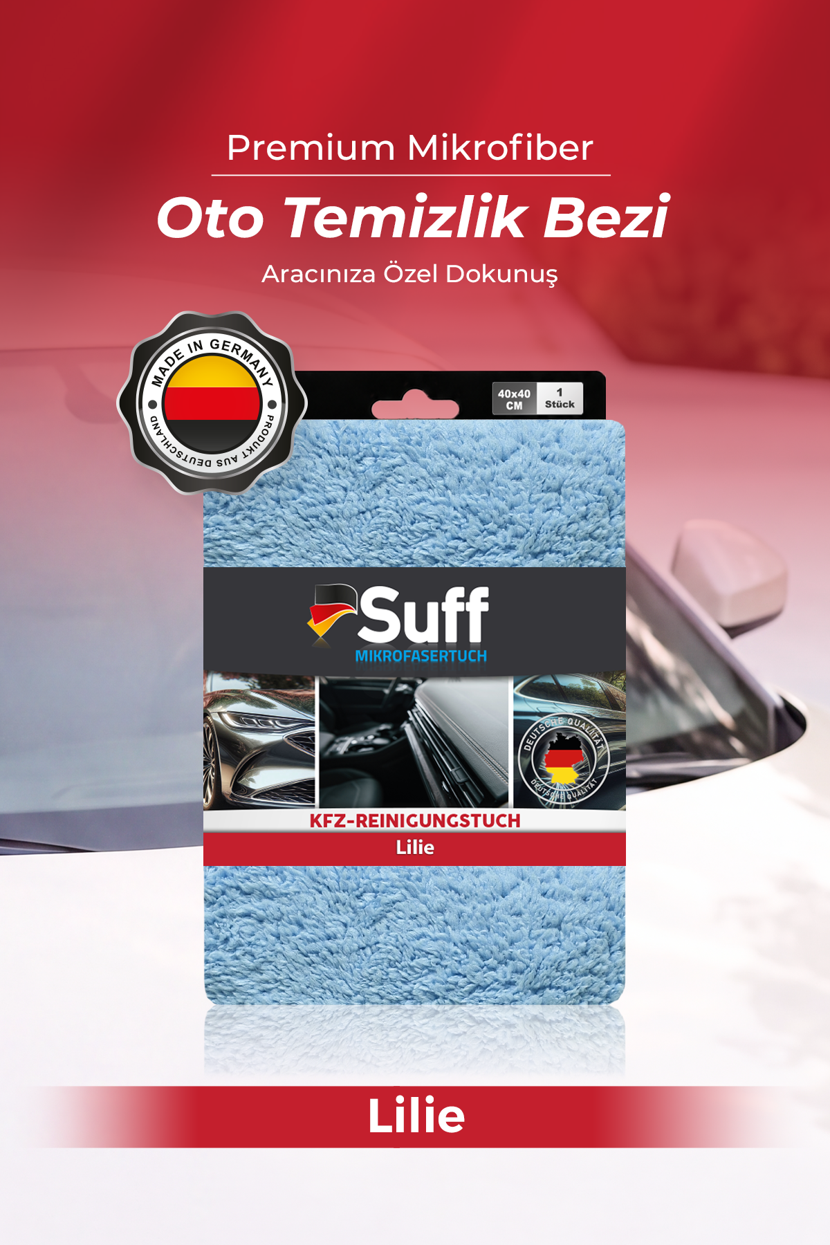 Suff Lilie Oto Temizlik Bezi 40x40 