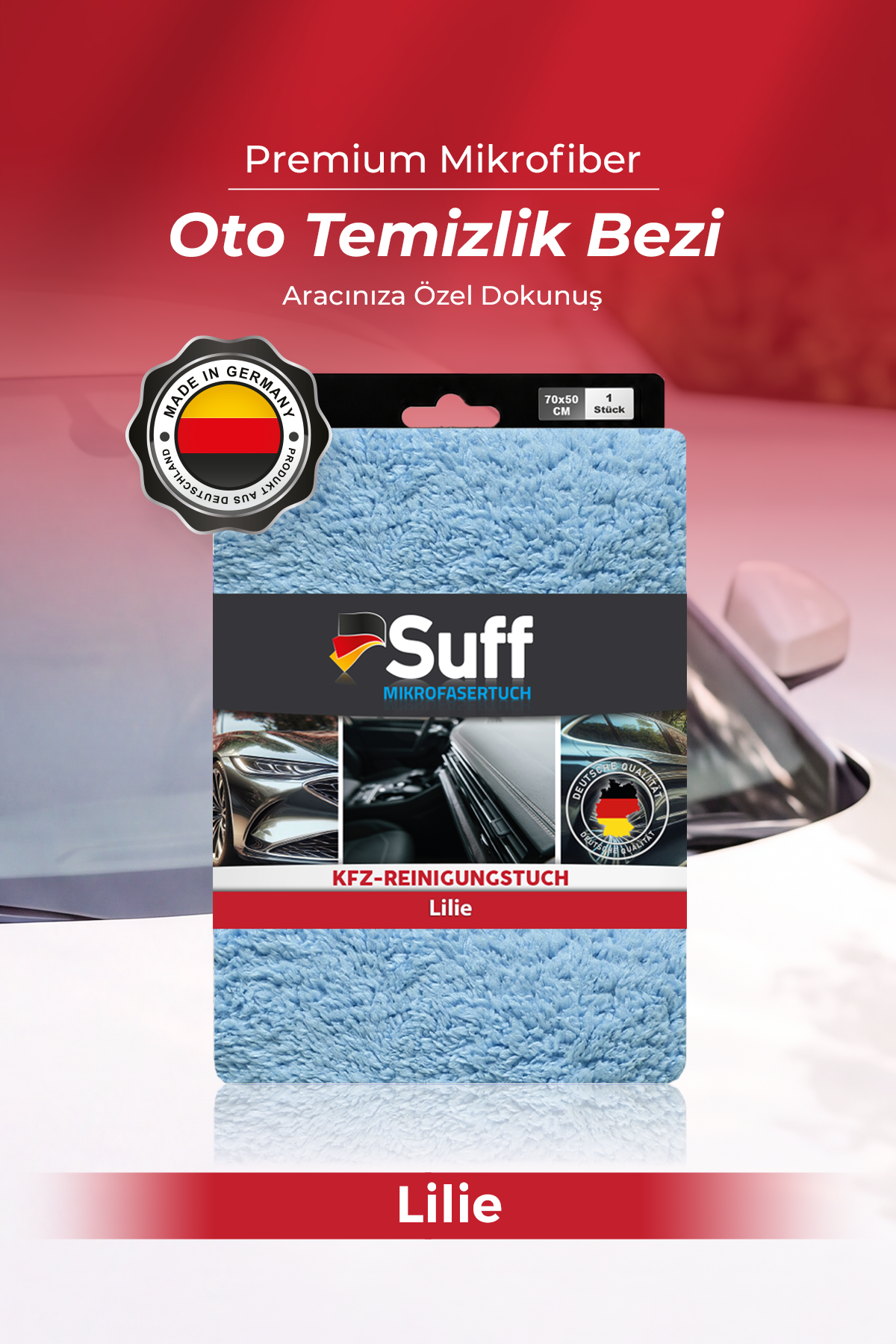Suff Lilie Oto Temizlik Bezi 70x50 