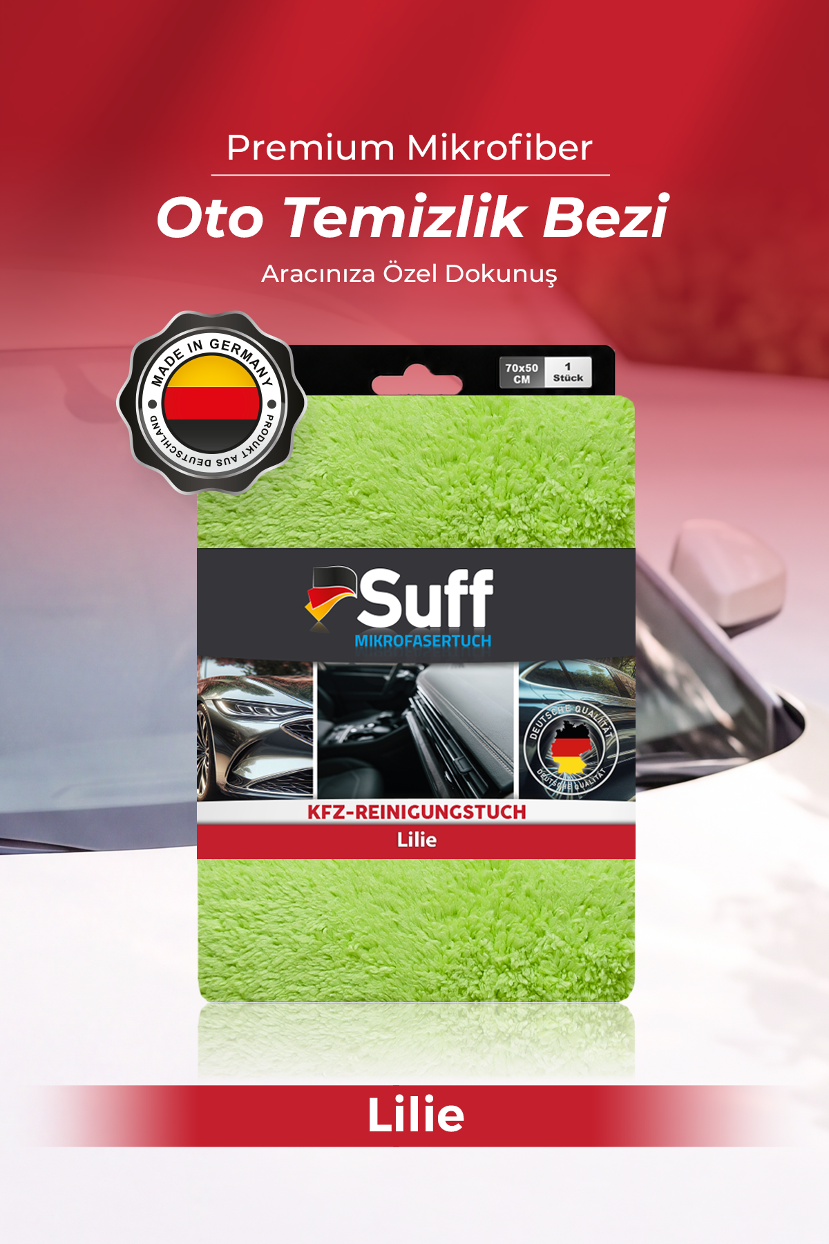 Suff Lilie Oto Temizlik Bezi 70x50 
