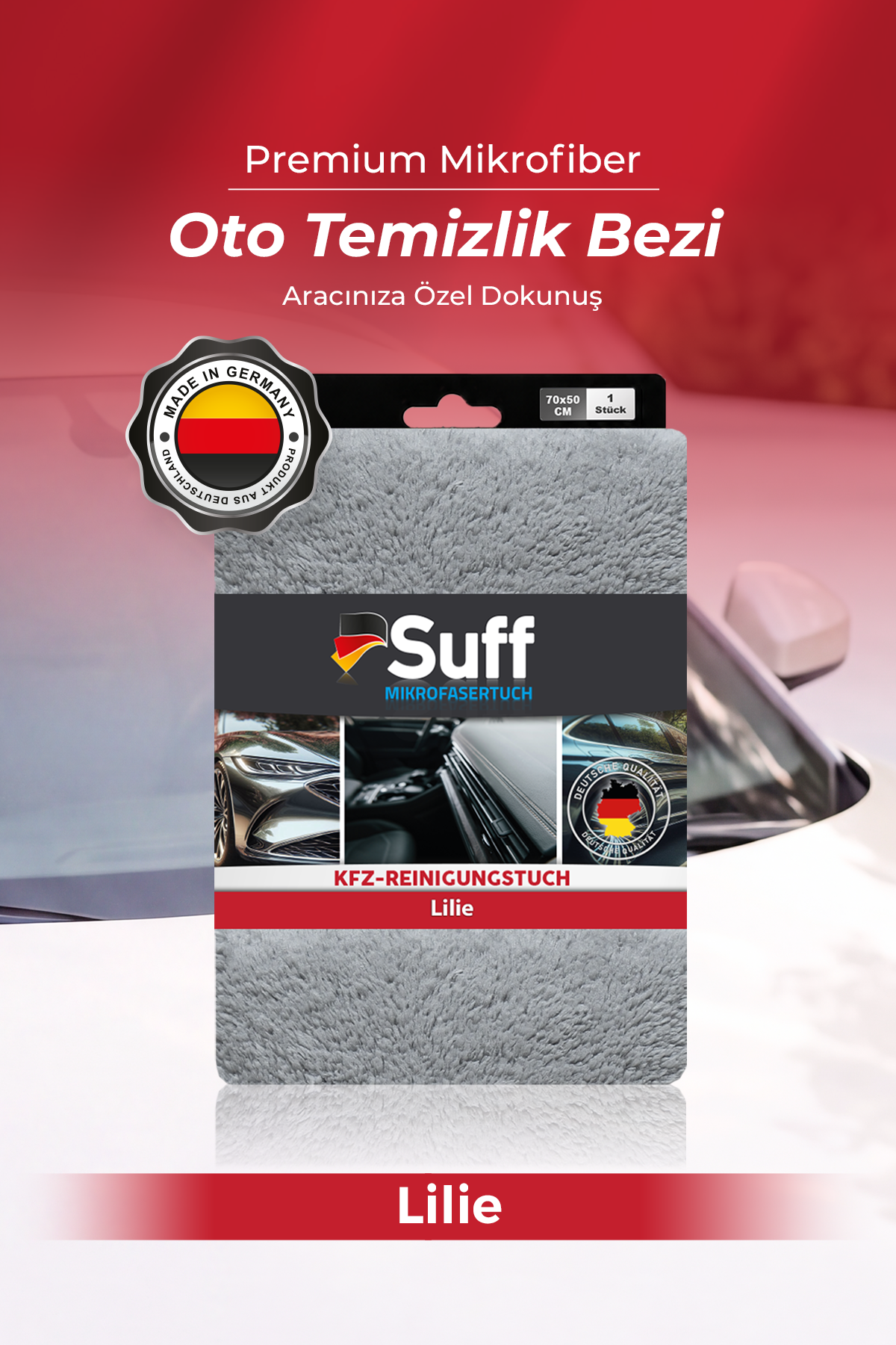 Suff Lilie Oto Temizlik Bezi 70x50 