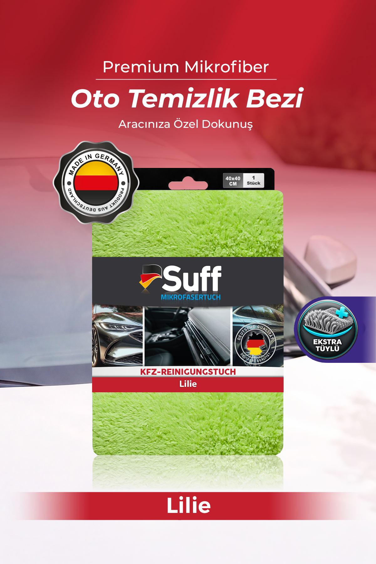 Suff Lilie Oto Temizlik Bezi 40x40 