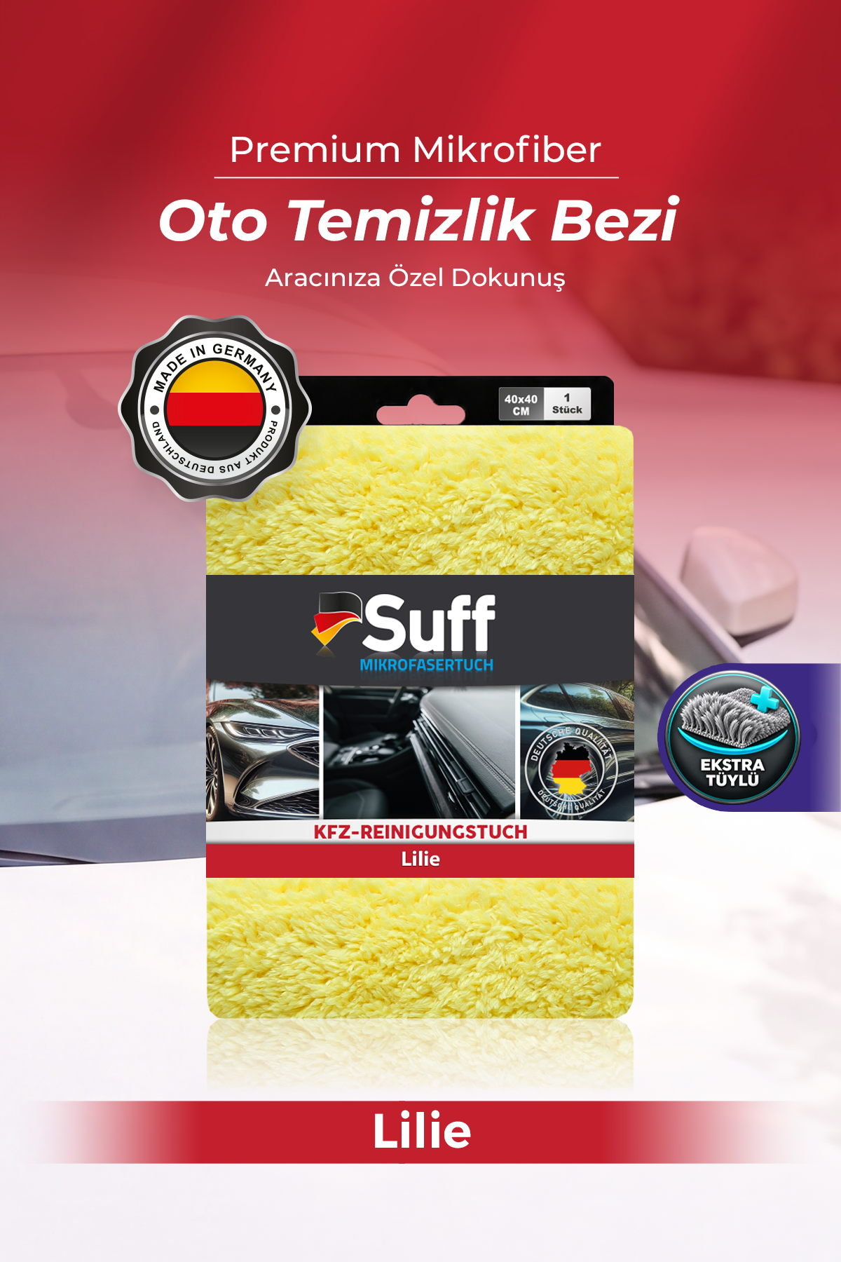 Suff Lilie Oto Temizlik Bezi 40x40 