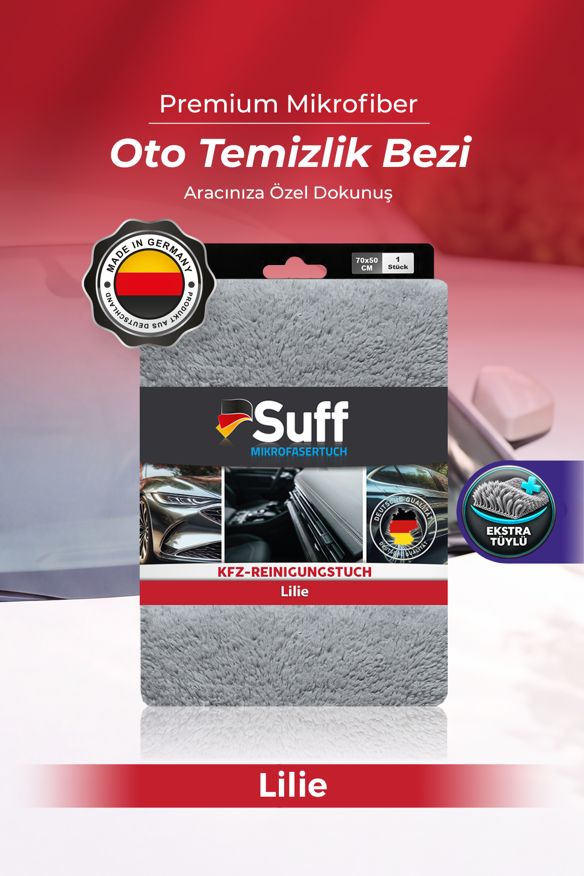 Suff Lilie Oto Temizlik Bezi 70x50 