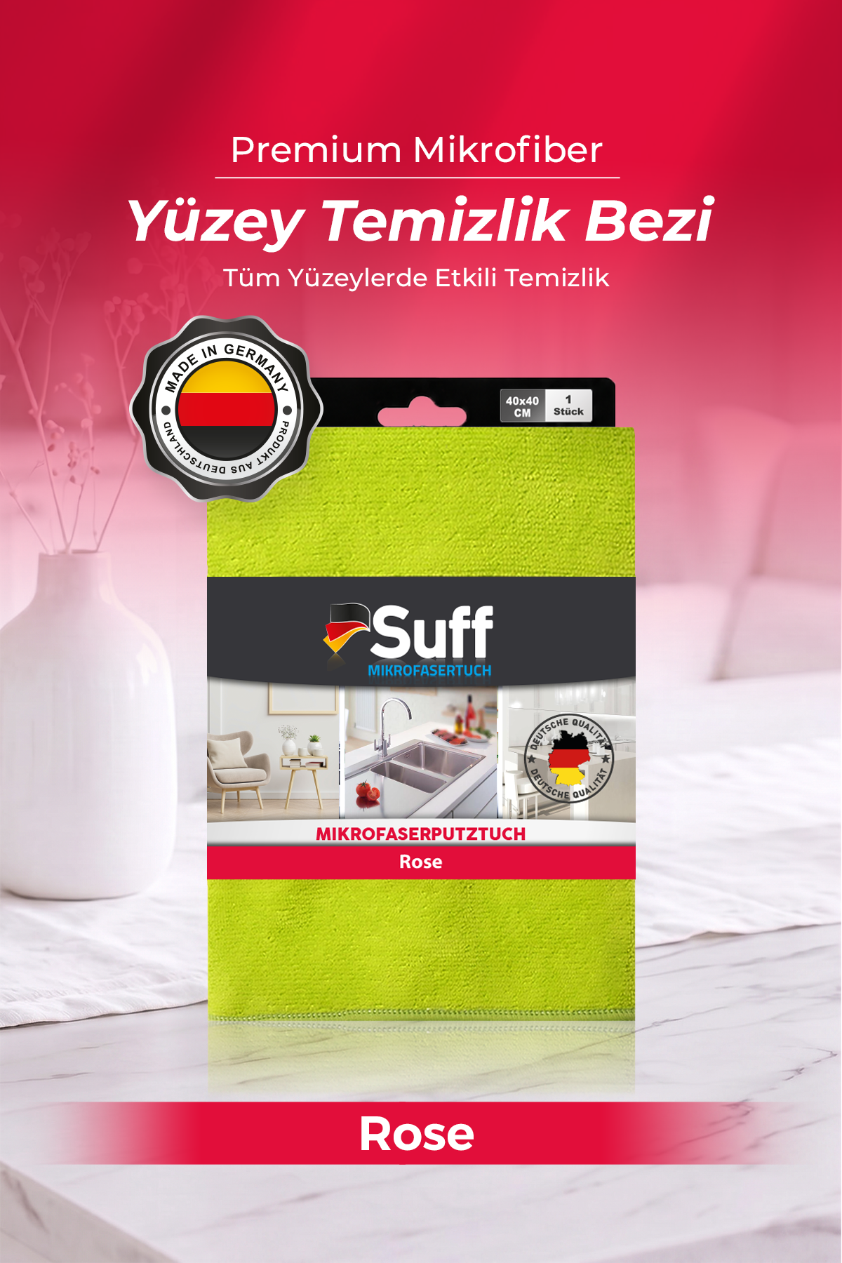 Suff Rose Yüzey Bezi  40x40 