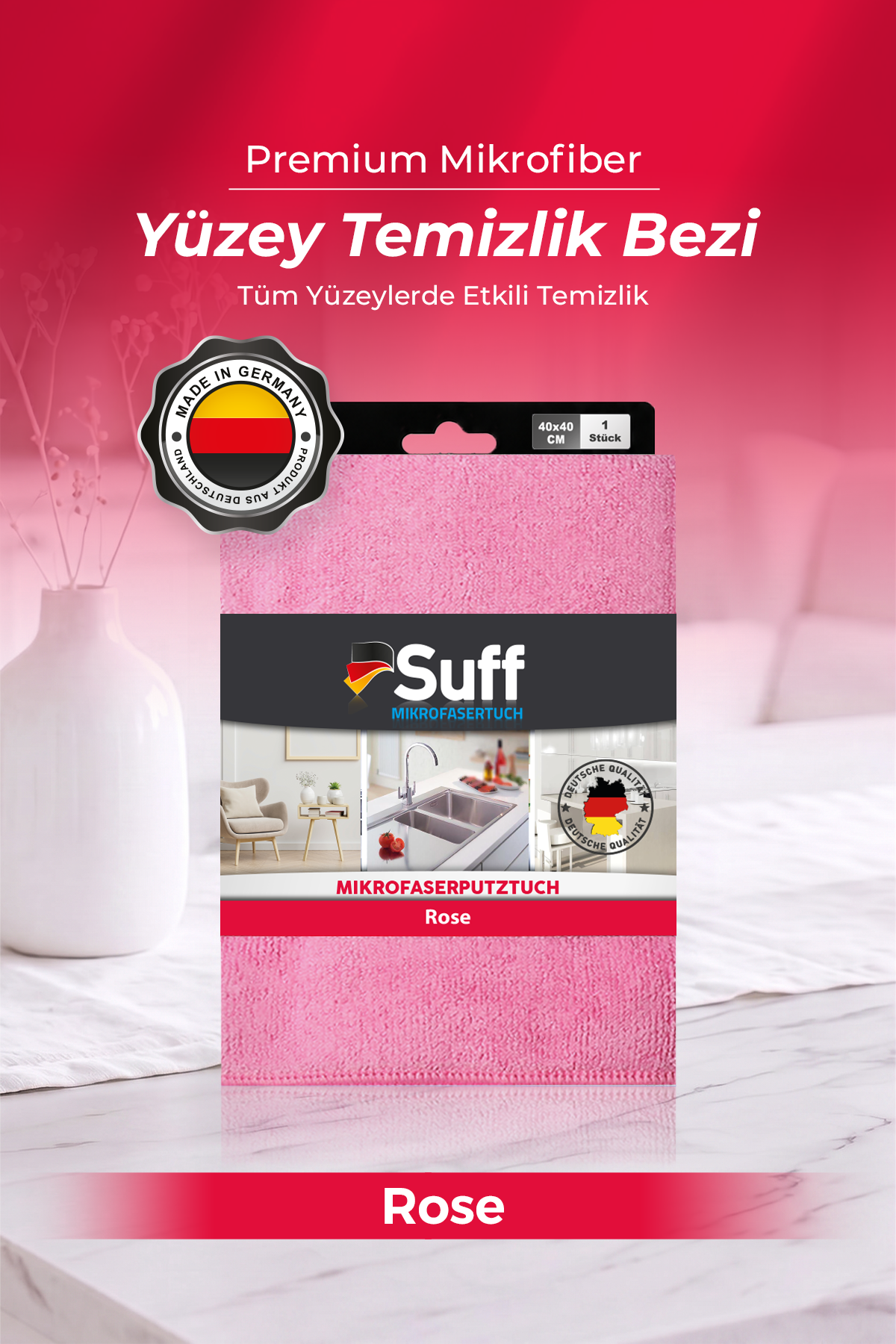 Suff Rose Yüzey Bezi  40x40 