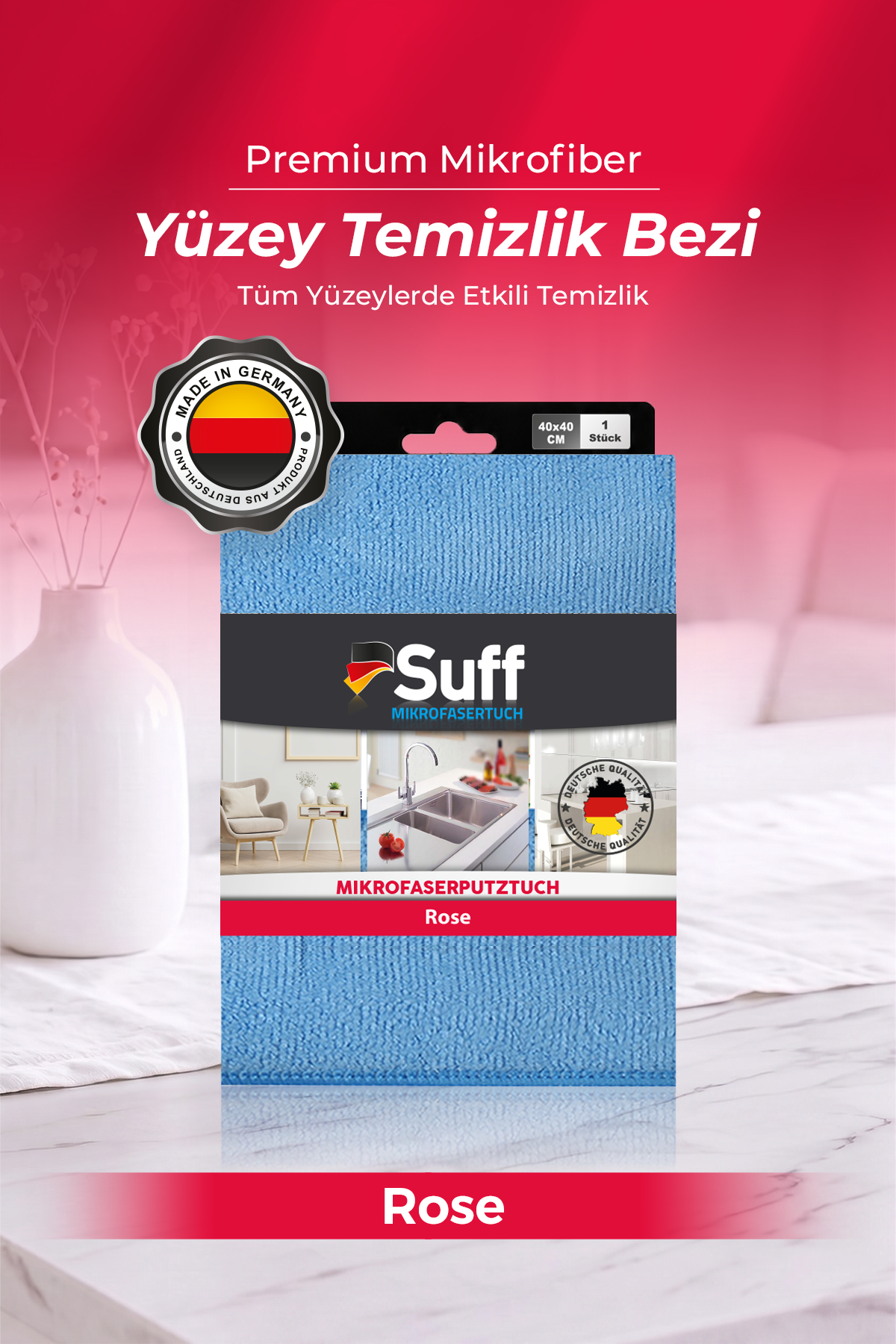 Suff Rose Yüzey Bezi  40x40 