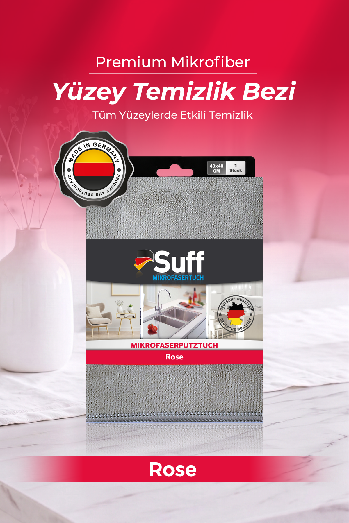 Suff Rose Yüzey Bezi  40x40 