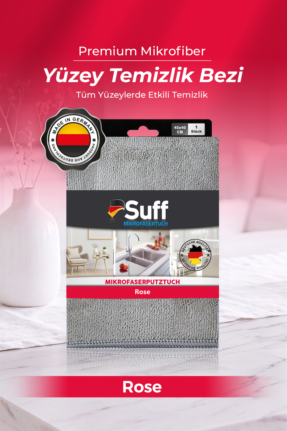 Suff Rose Yüzey Bezi  70x50