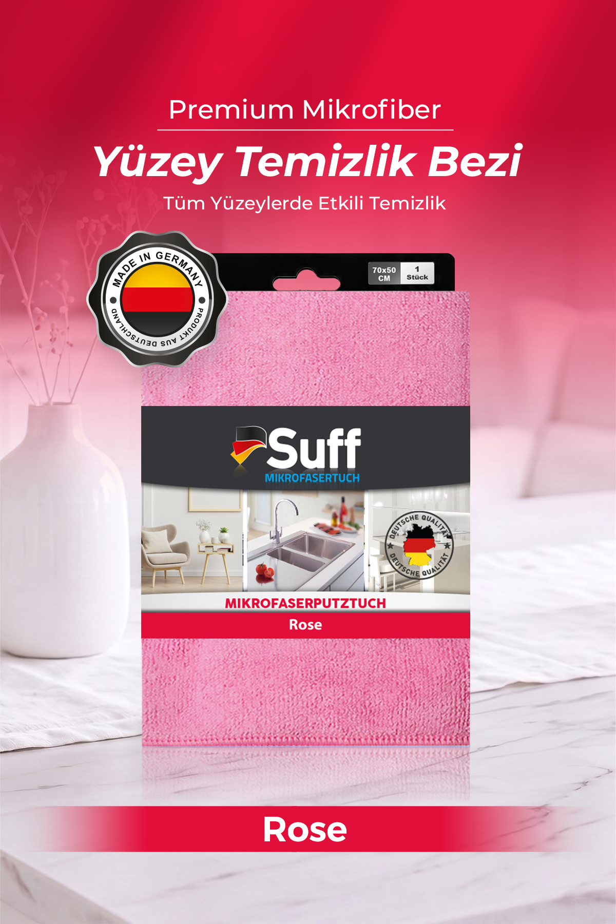 Suff Rose Yüzey Bezi  70x50