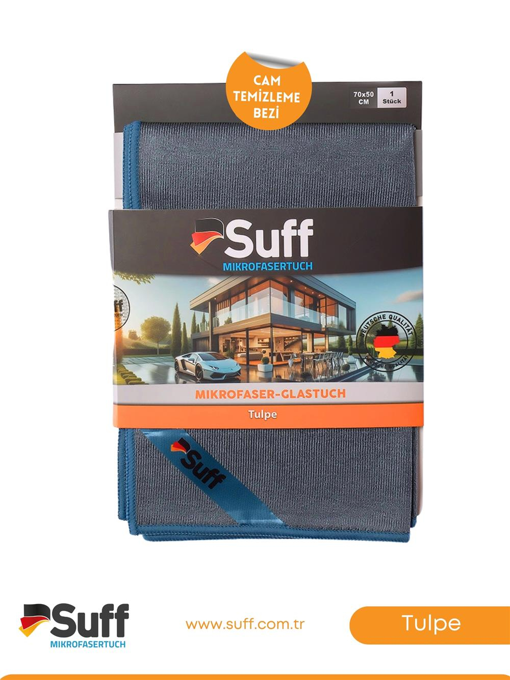Suff Tulpe Cam Temizleme Bezi 70x50