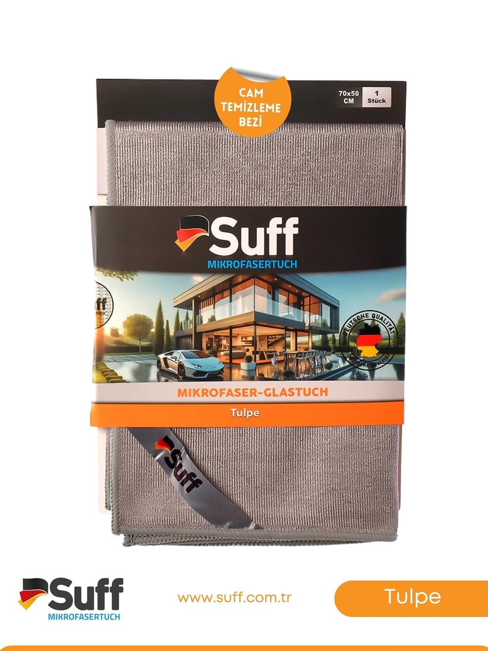 Suff Tulpe Cam Temizleme Bezi 70x50