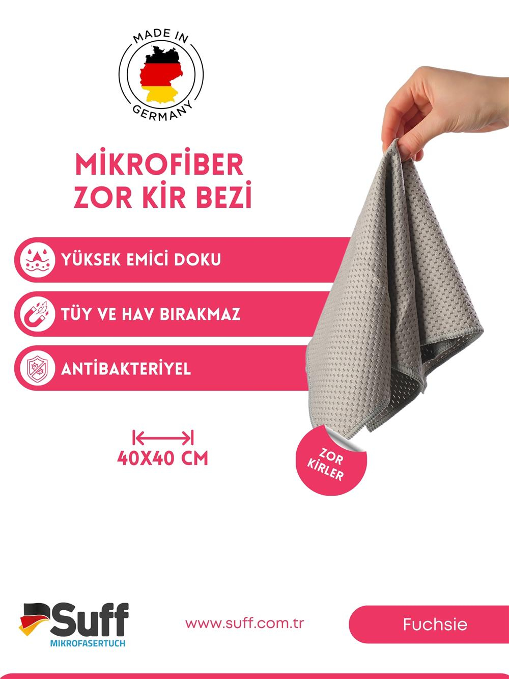 Fuchsie Zor Kir Bezi 40x40