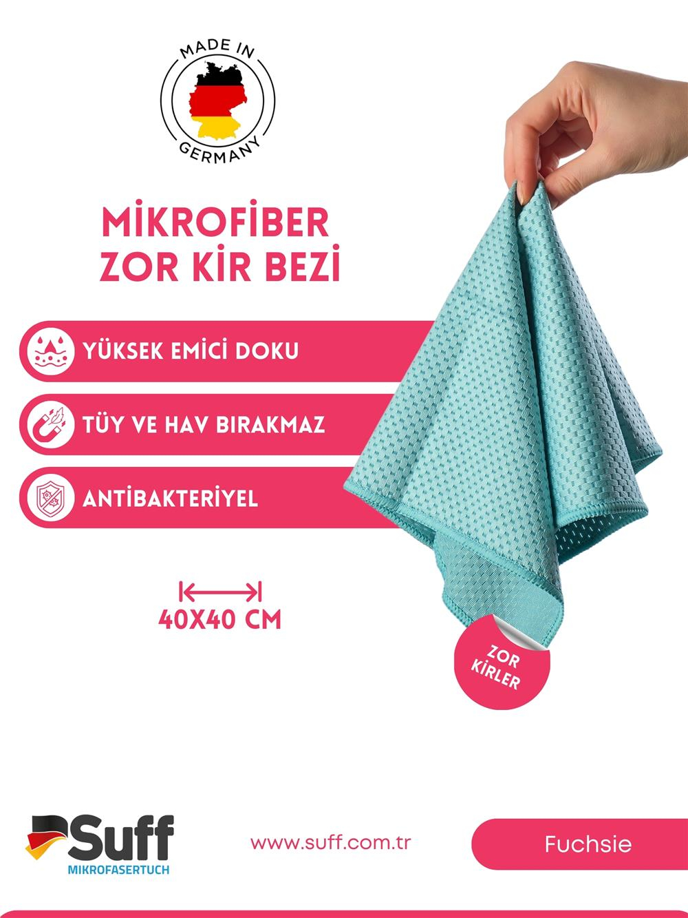 Fuchsie Zor Kir Bezi 40x40