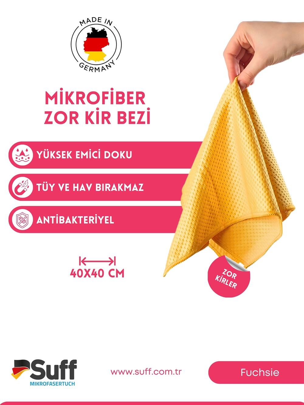 Fuchsie Zor Kir Bezi 40x40