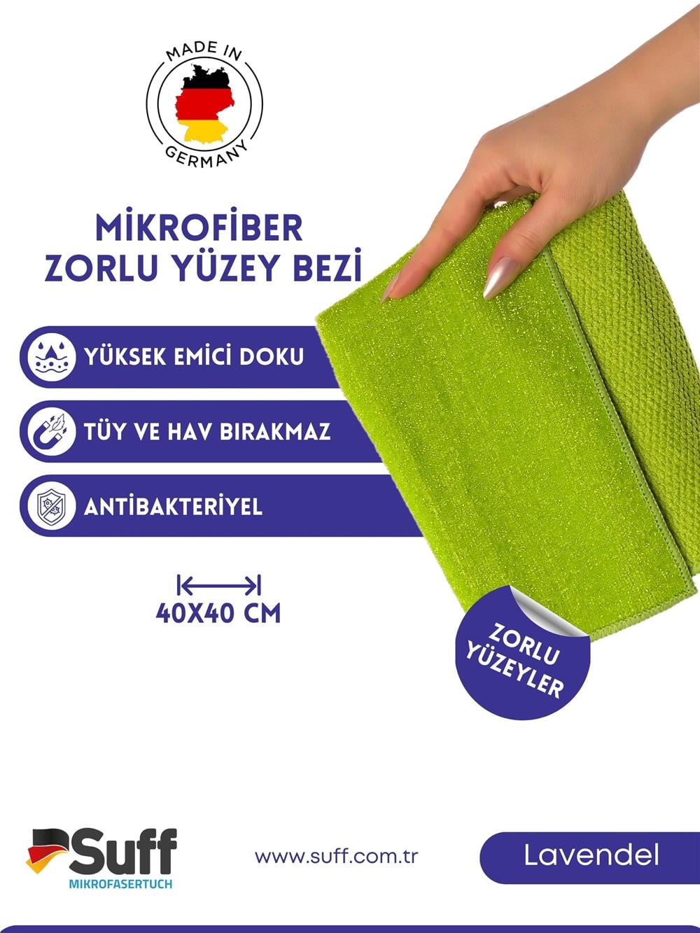 Lavendel Zorlu Yüzey Bezi