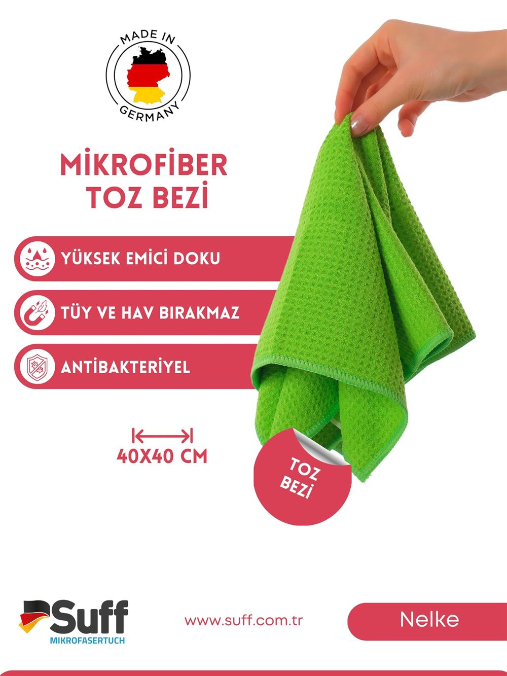 Nelke Genel Temizlik Bezi  40x40 