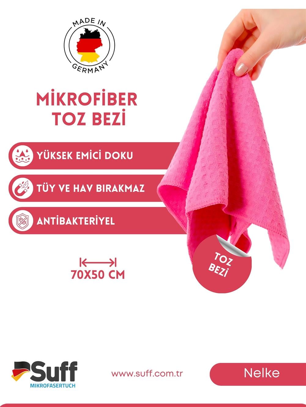 Nelke Genel Temizlik Bezi  70x50 