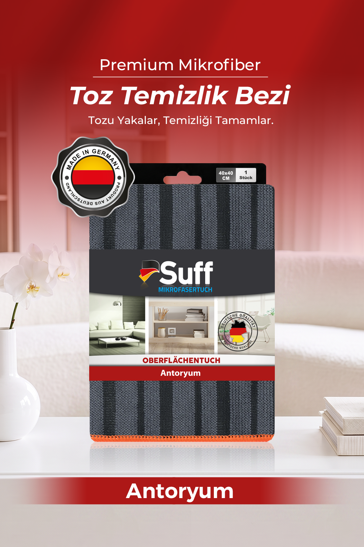 Suff Antoryum Statik Yüzey Bezi     40x40 
