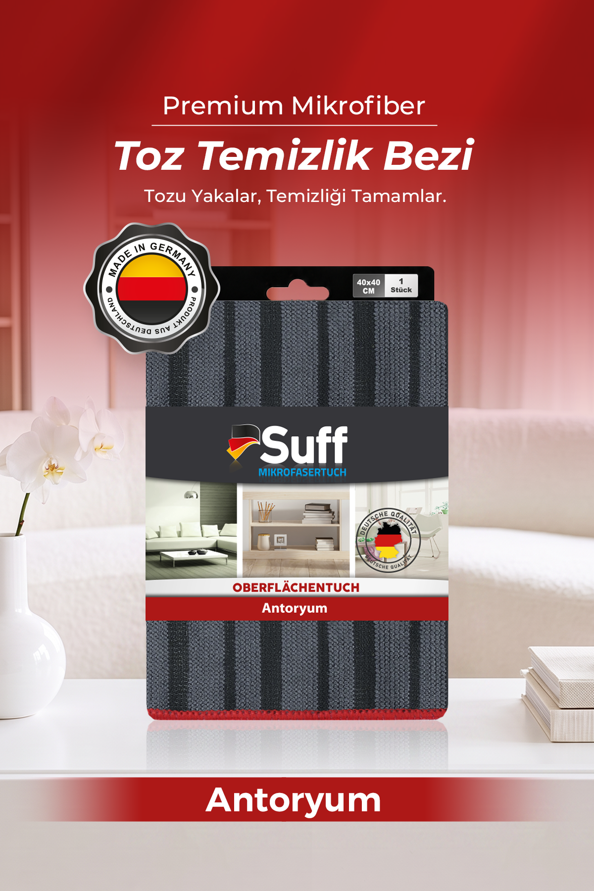 Suff Antoryum Statik Yüzey Bezi     40x40 