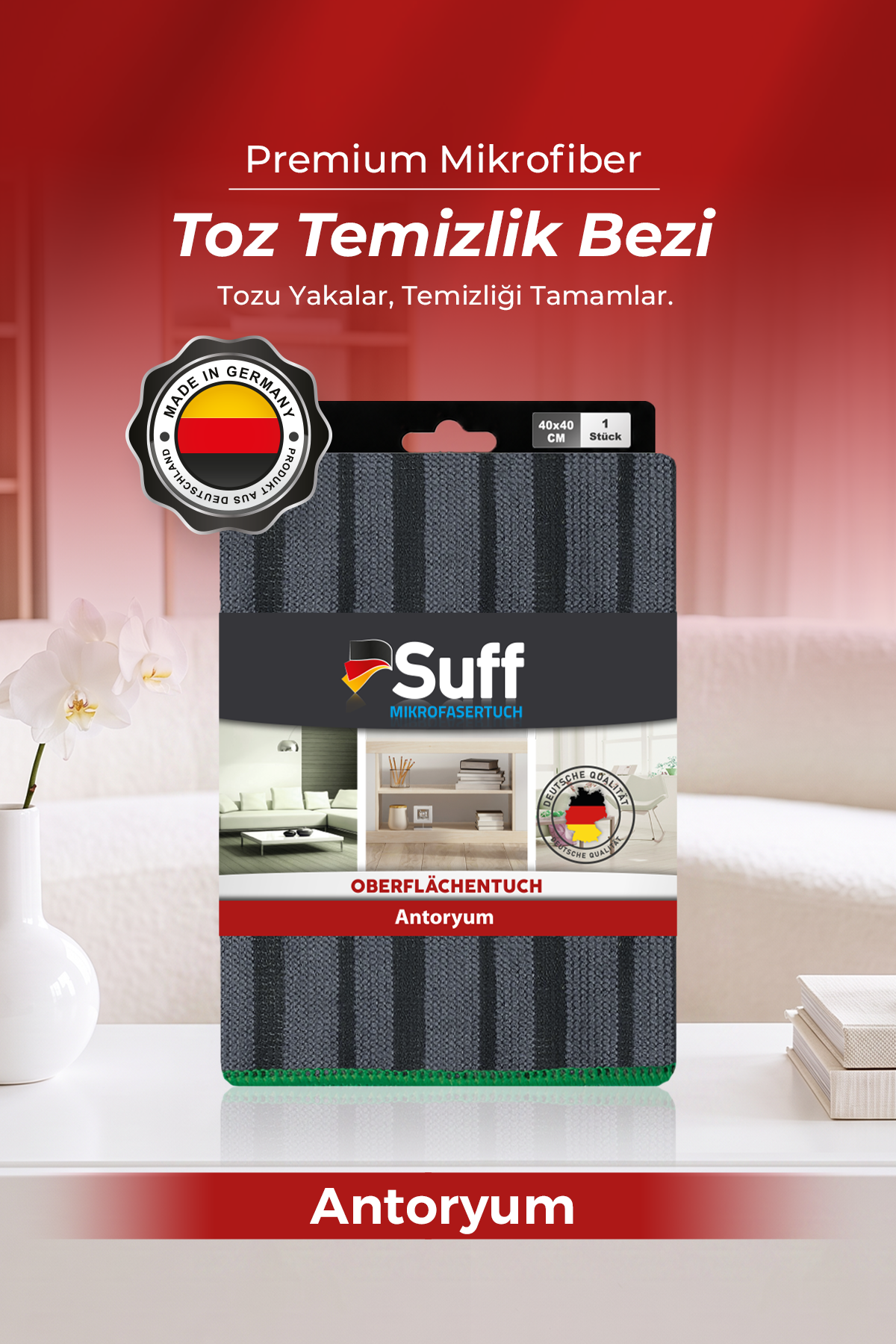 Suff Antoryum Statik Yüzey Bezi     40x40 