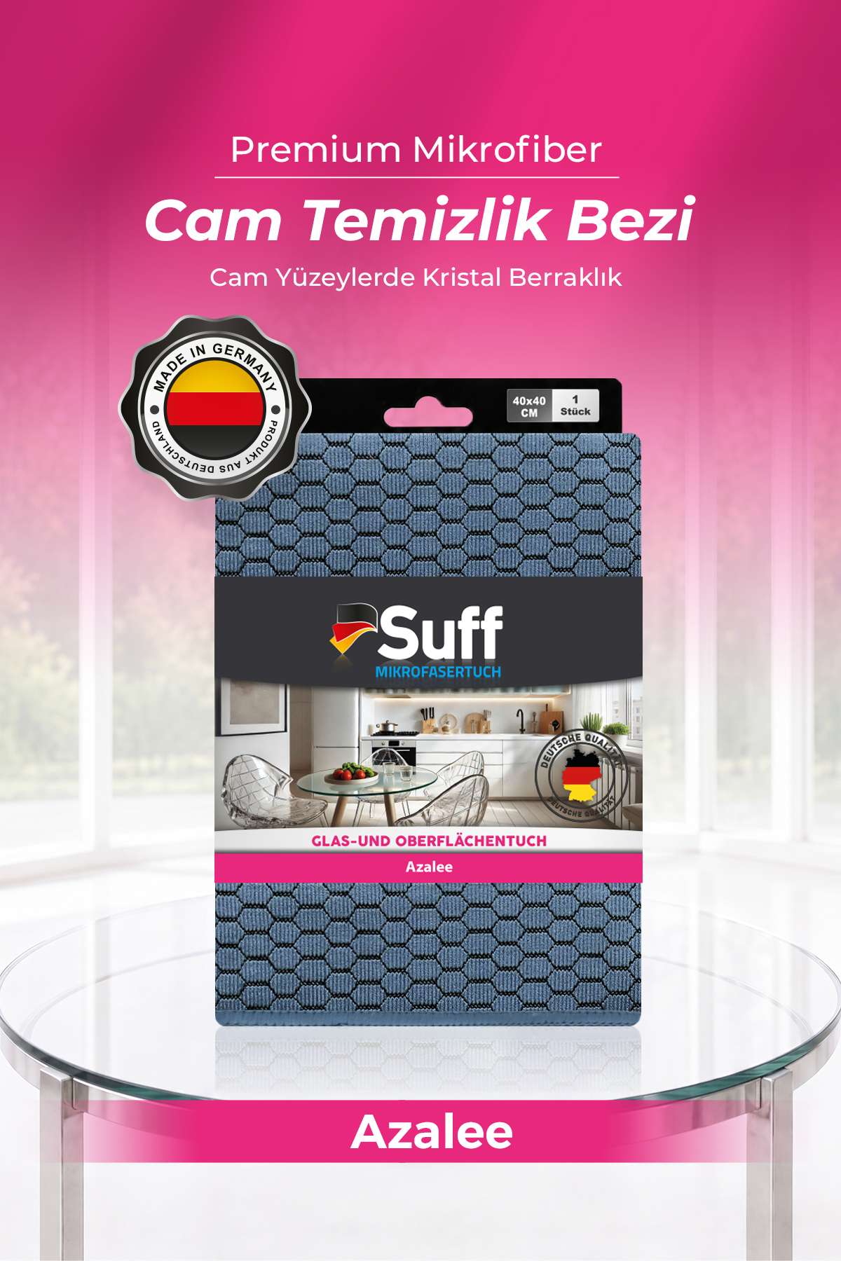 Suff Azalee Cam Yüzey Bezi     40x40 
