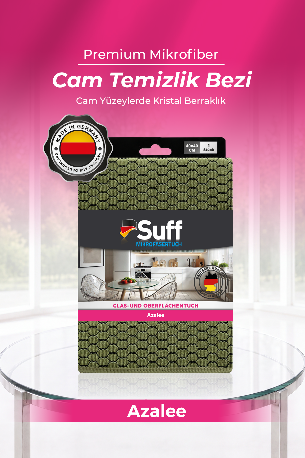 Suff Azalee Cam Yüzey Bezi     40x40 