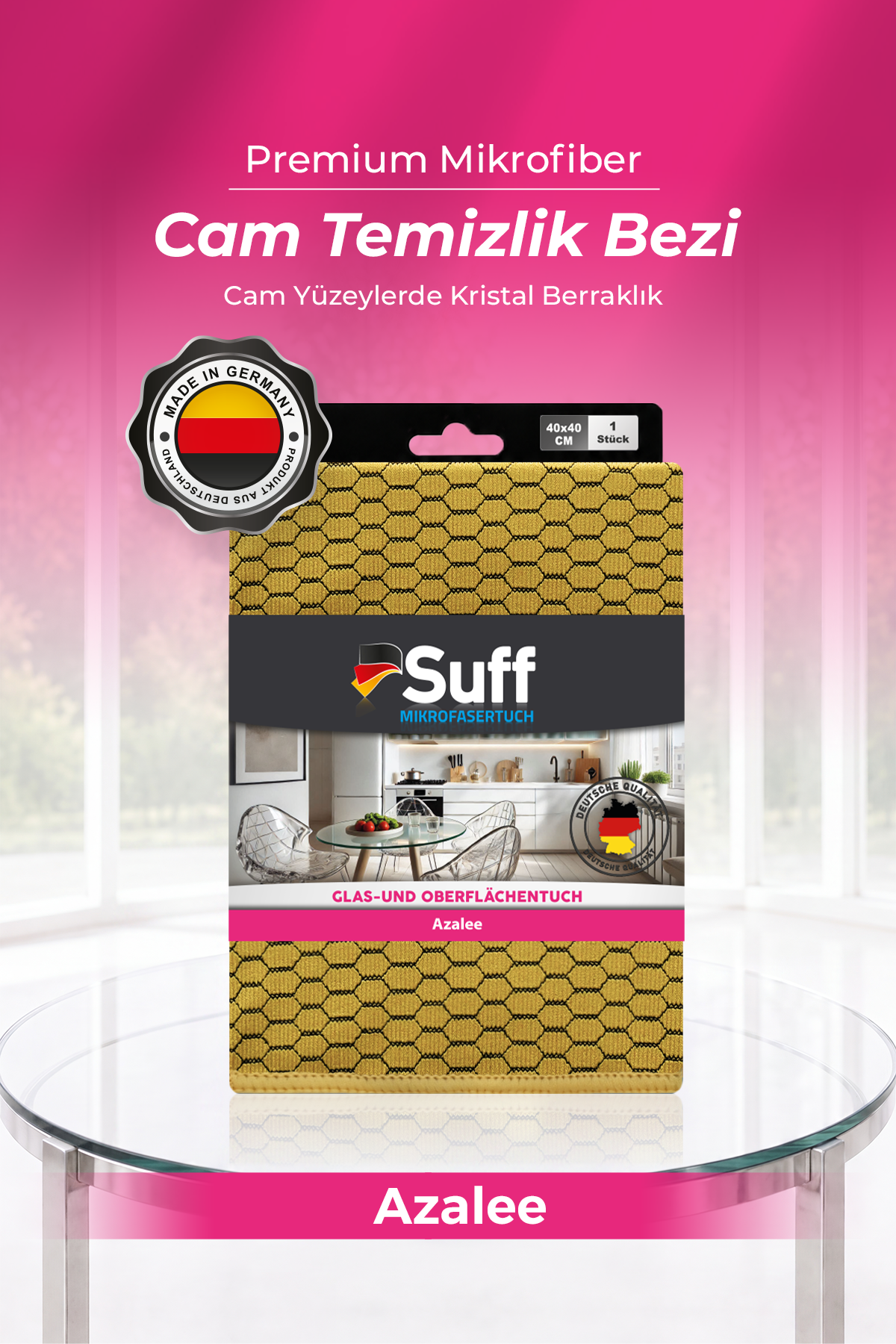 Suff Azalee Cam Yüzey Bezi     40x40 