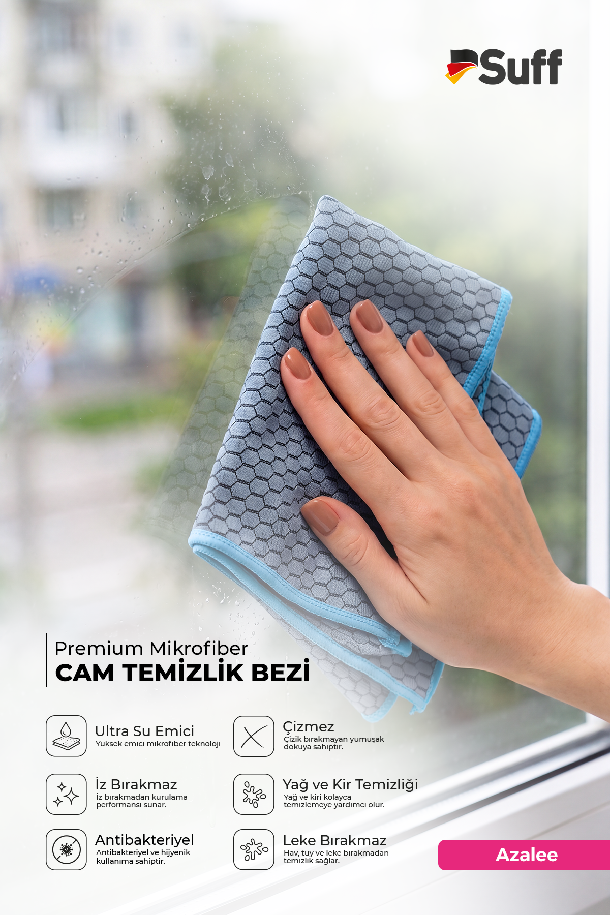 Suff Azalee Cam Yüzey Bezi     40x40 