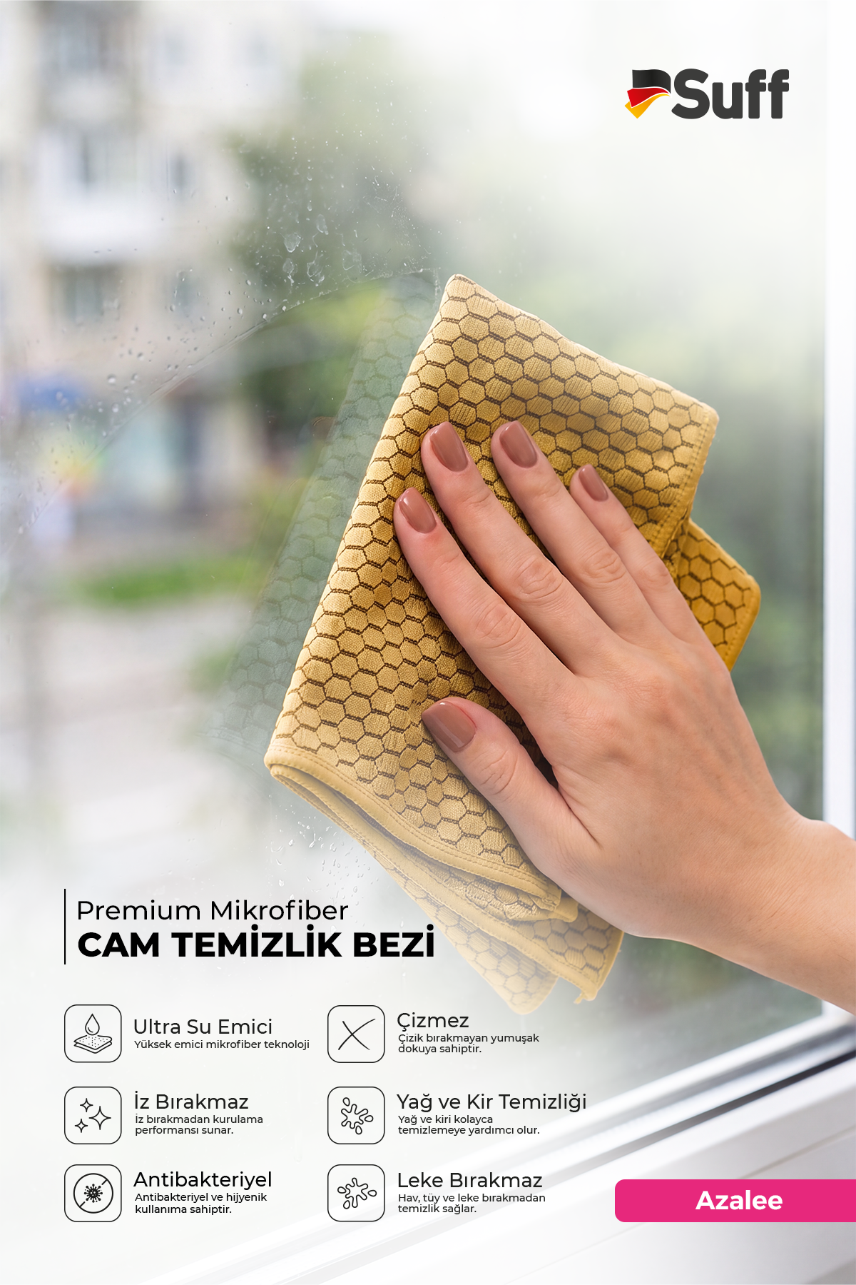 Suff Azalee Cam Yüzey Bezi     40x40 