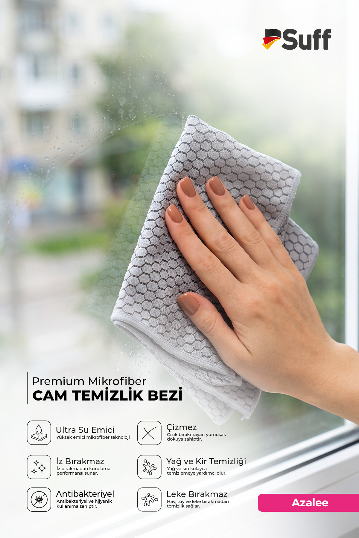 Suff Azalee Cam Yüzey Bezi     40x40 