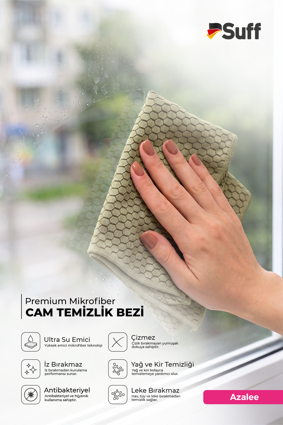 Suff Azalee Cam Yüzey Bezi     40x40 