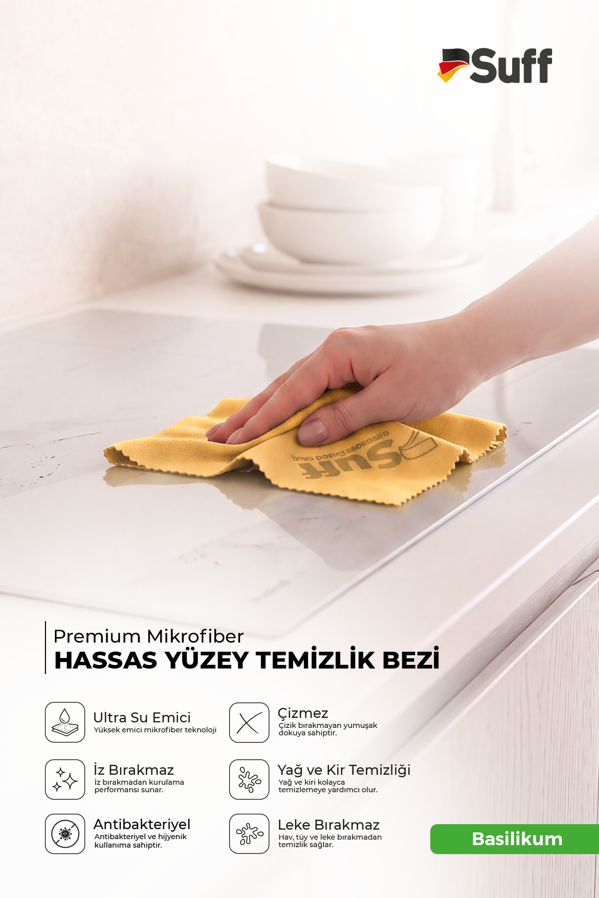 Suff Basilikum Hassas Yüzey Bezi     50x40 