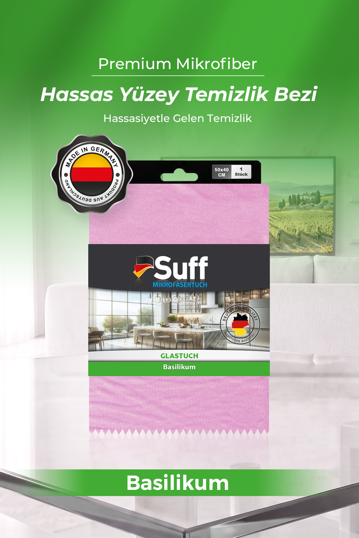 Suff Basilikum Hassas Yüzey Bezi     50x40 