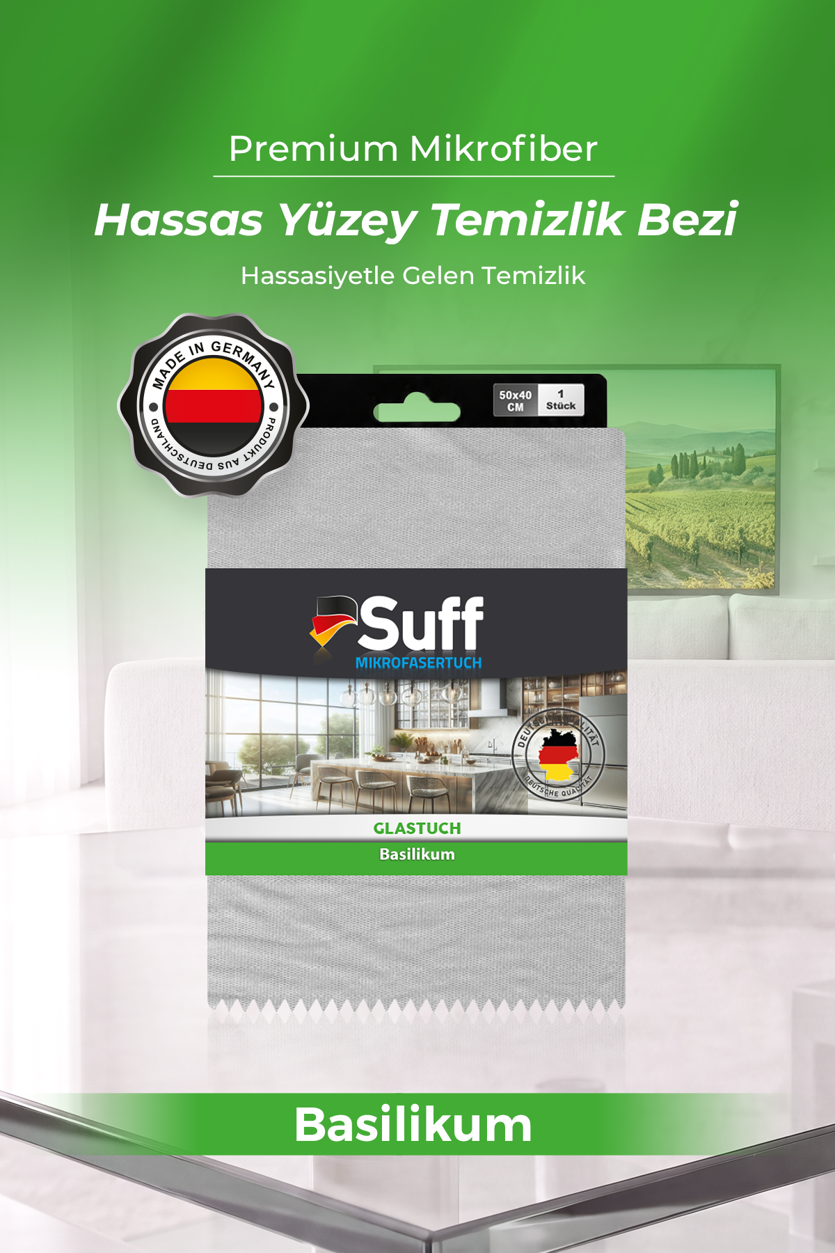 Suff Basilikum Hassas Yüzey Bezi     50x40 
