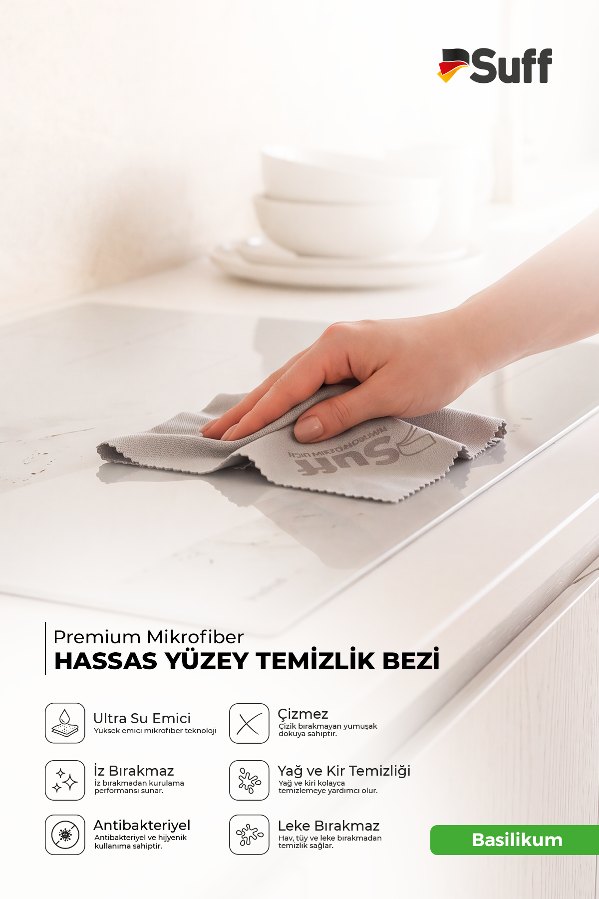 Suff Basilikum Hassas Yüzey Bezi     70x50 