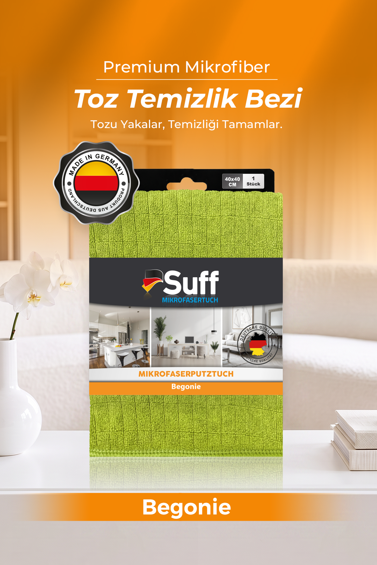 Suff Begonie Toz Temizlik Bezi 40x40 