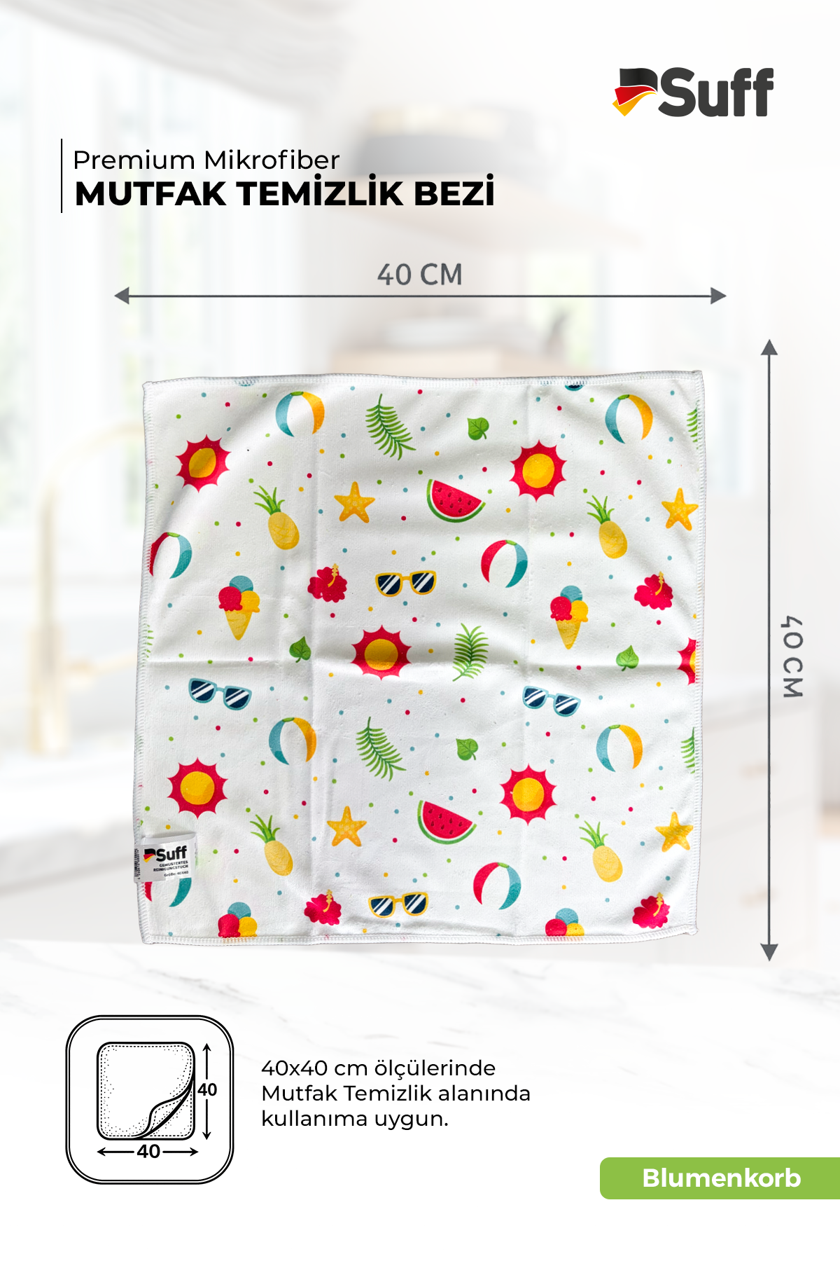 Suff Blumenkorb Mutfak Bezi  40x40 