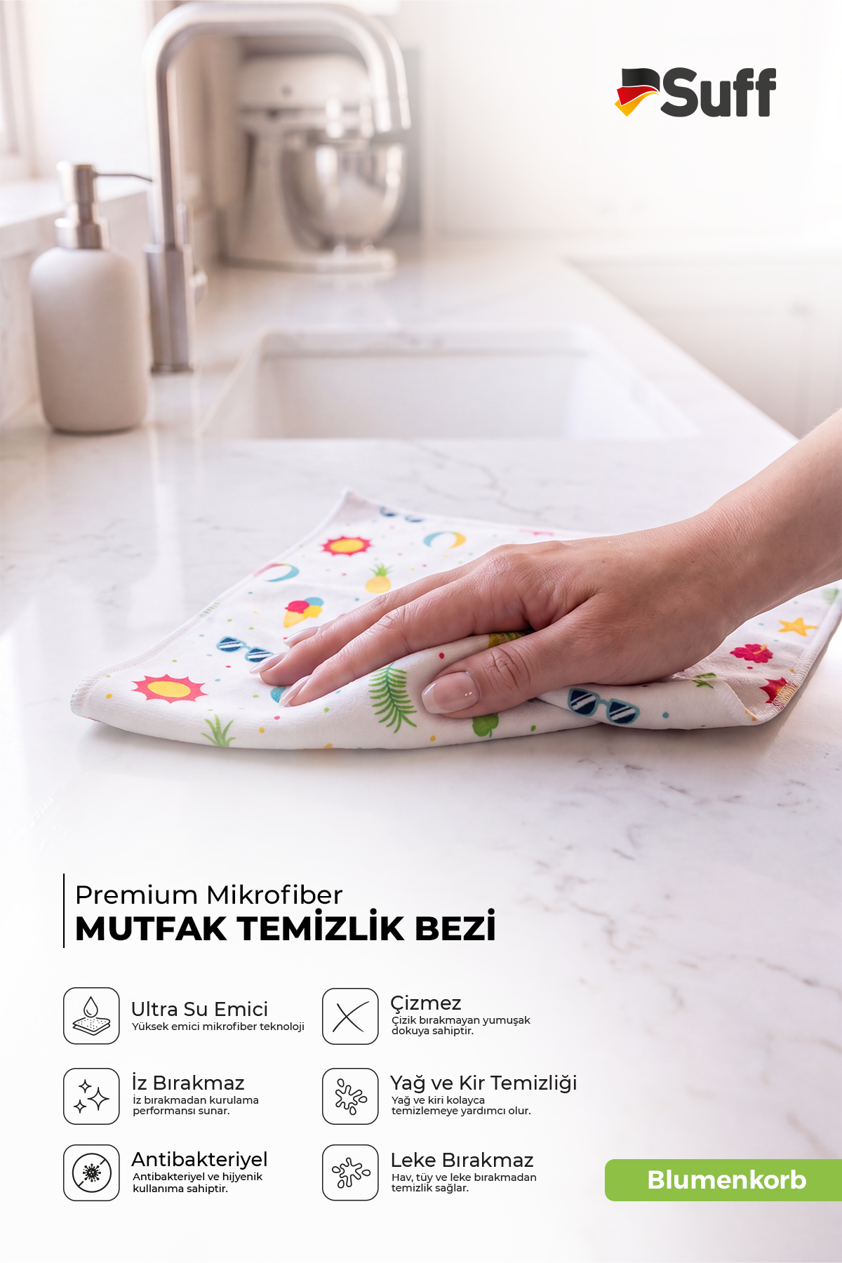 Suff Blumenkorb Mutfak Bezi  40x40 