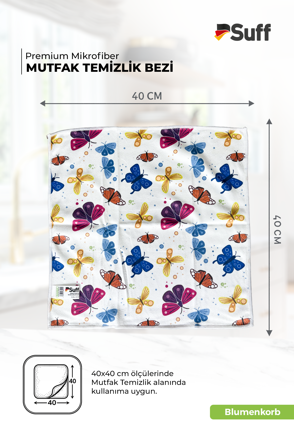 Suff Blumenkorb Mutfak Bezi  40x40 
