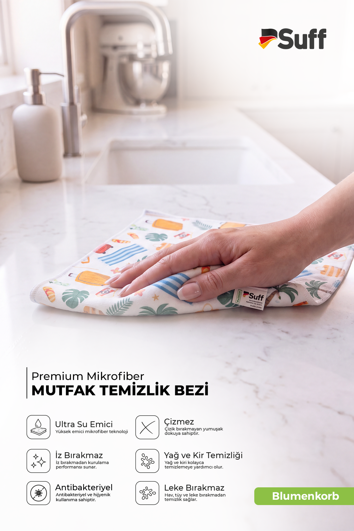 Suff Blumenkorb Mutfak Bezi  40x40 