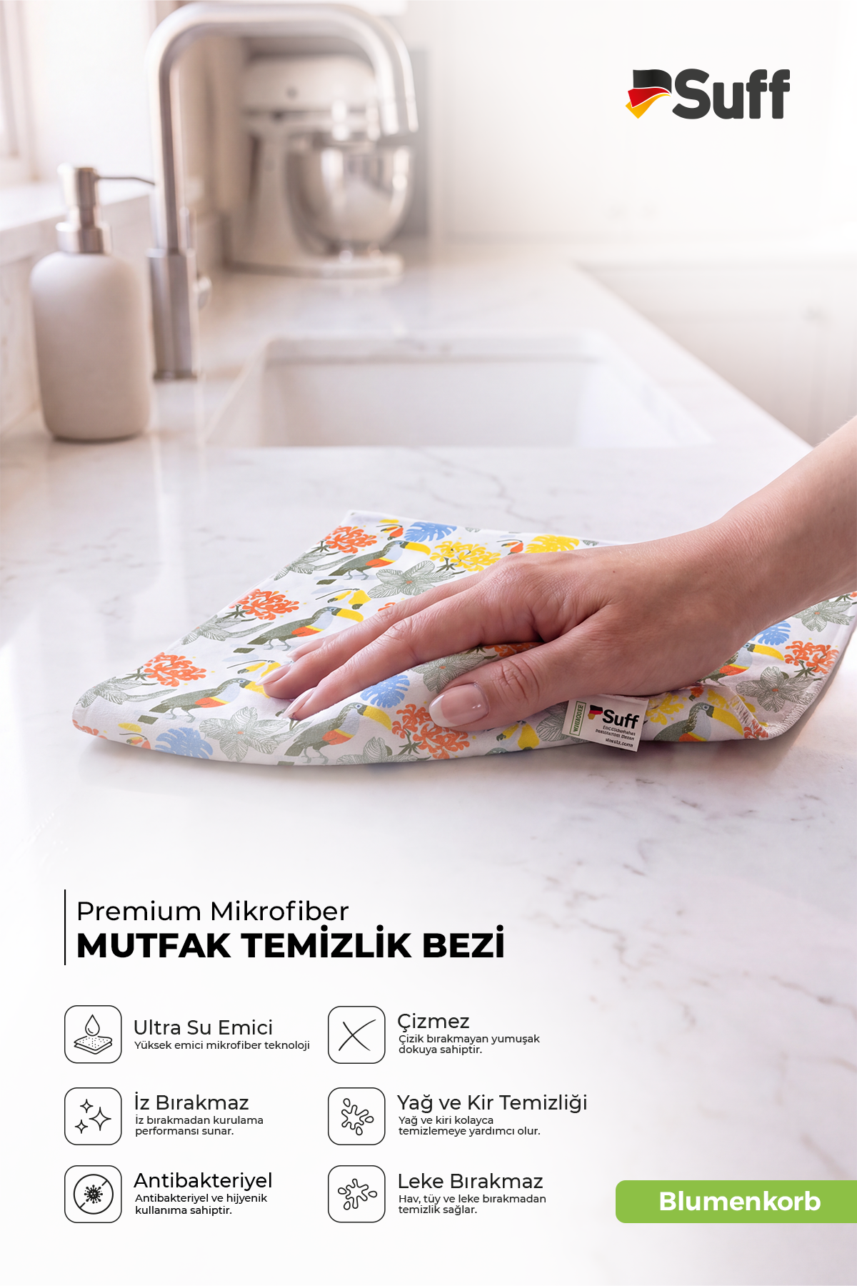Suff Blumenkorb Mutfak Bezi  40x40 