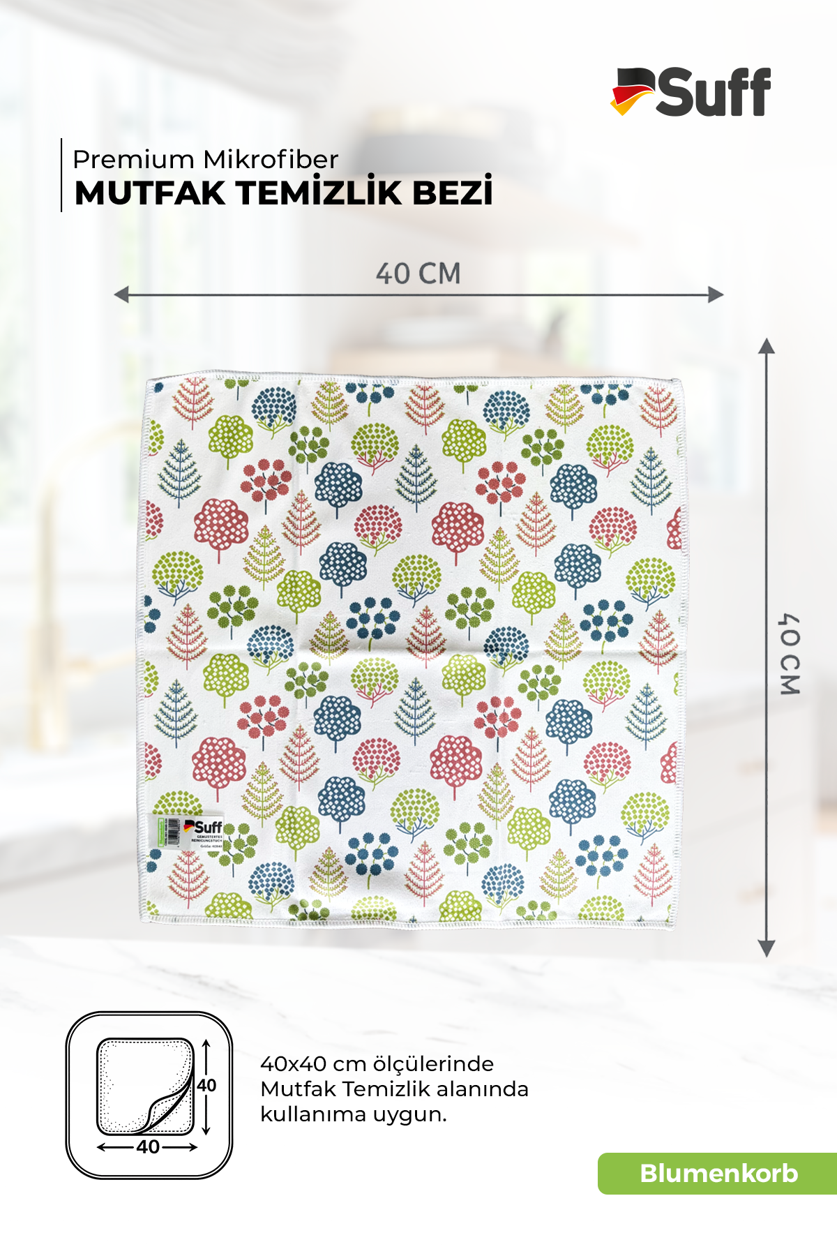 Suff Blumenkorb Mutfak Bezi  40x40 