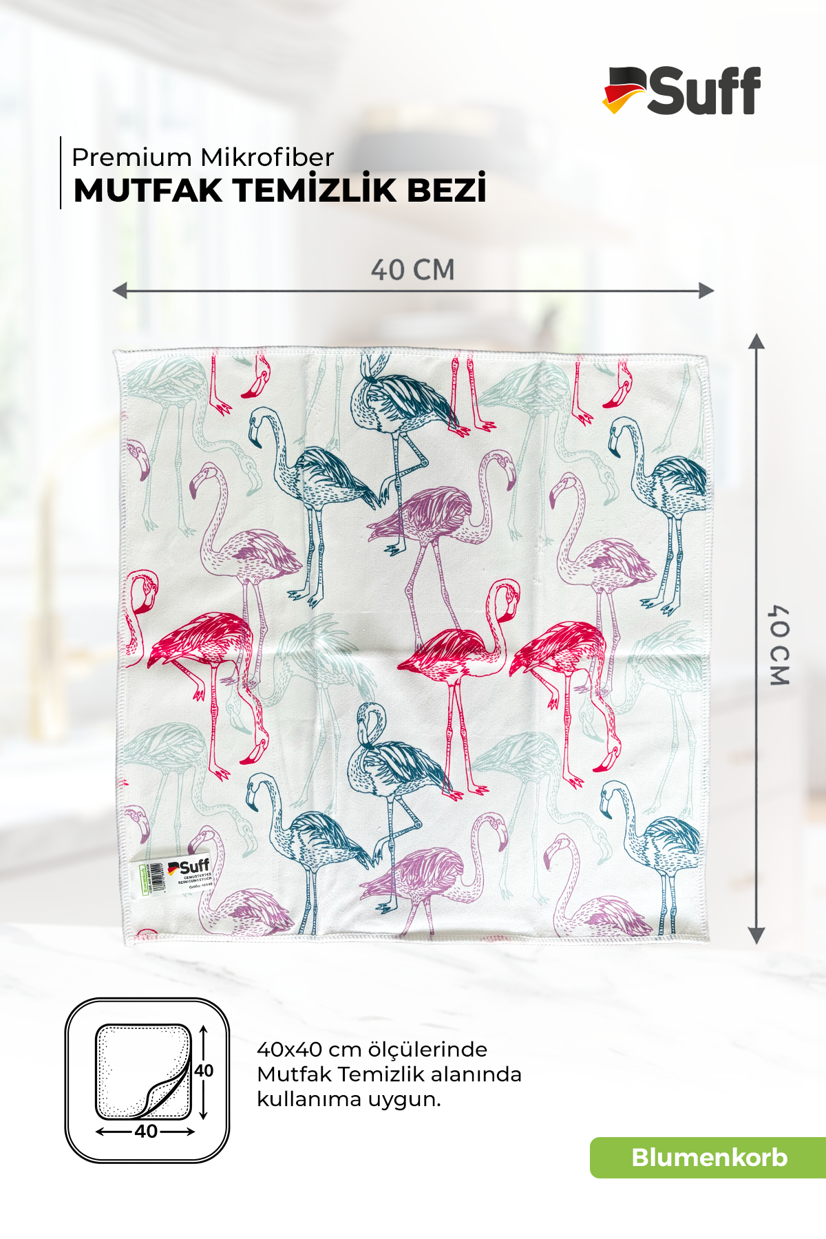 Suff Blumenkorb Mutfak Bezi  40x40 