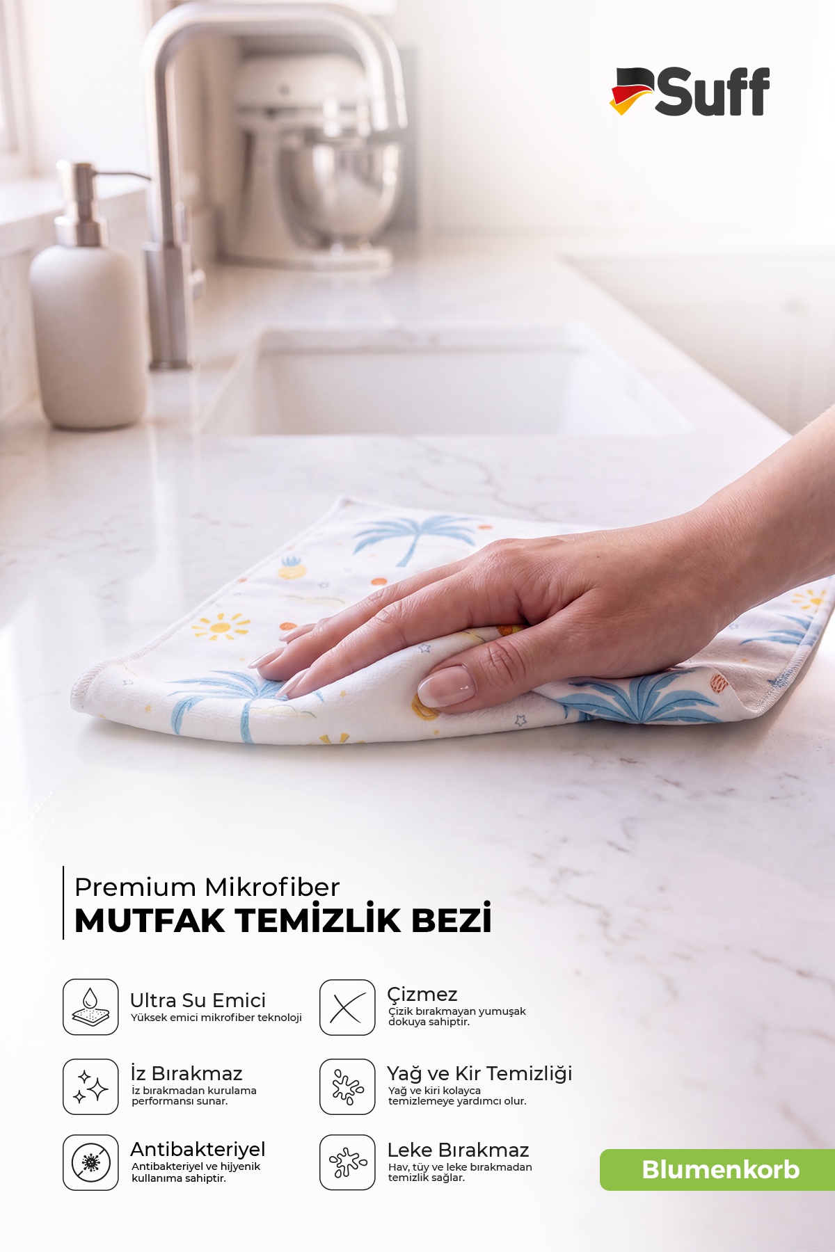 Suff Blumenkorb Mutfak Bezi  70x50 